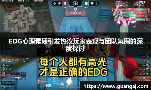 EDG心理素质引发热议玩家表现与团队氛围的深度探讨